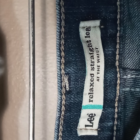 Lee Relaxed Straight Leg Jeans Size 16 Medium - Picture 6 of 6